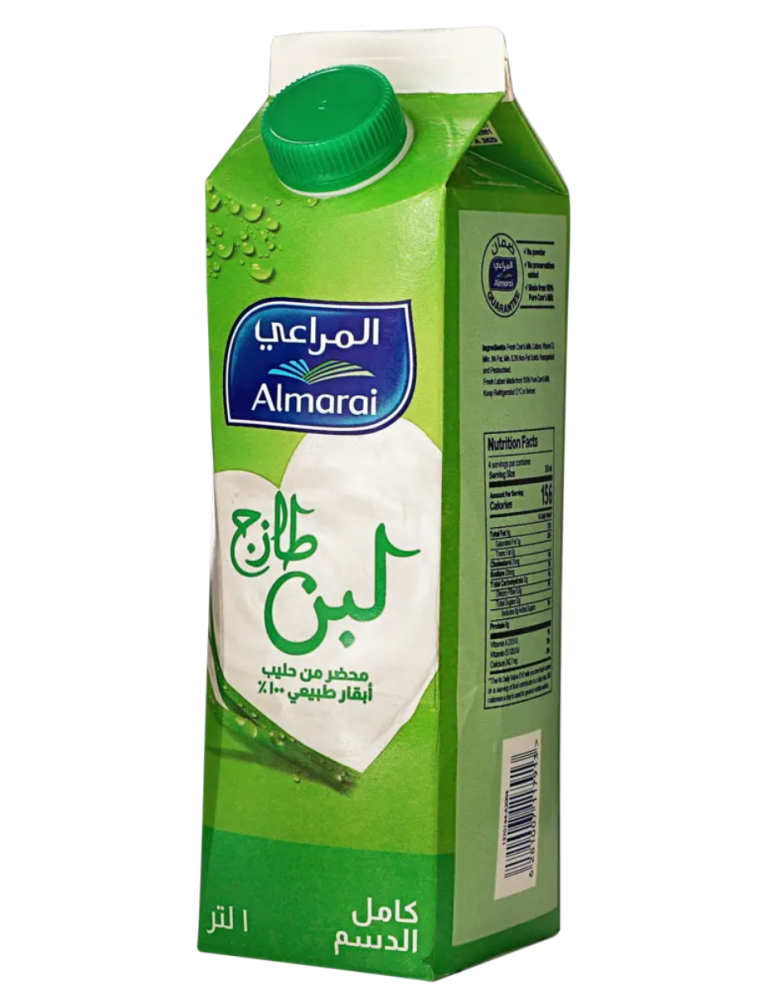 المراعي لبن كامل الدسم 1 لتر
