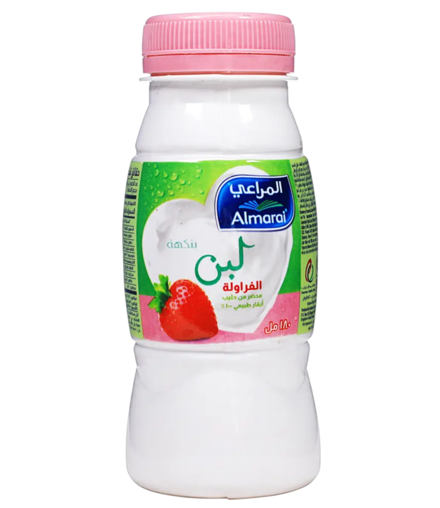 المراعي لبن بنكهة الفراولة 180 مل
