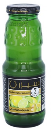 سيزر نكتار ليمون نعناع وفواكه مشكلة بدون اضافة سكر 250 مل