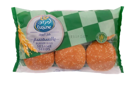 لوزين خبز البرجر بالسمسم 400جم
