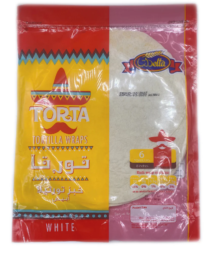 دلتا خبز تورتيلا ابيض 6 قطع
