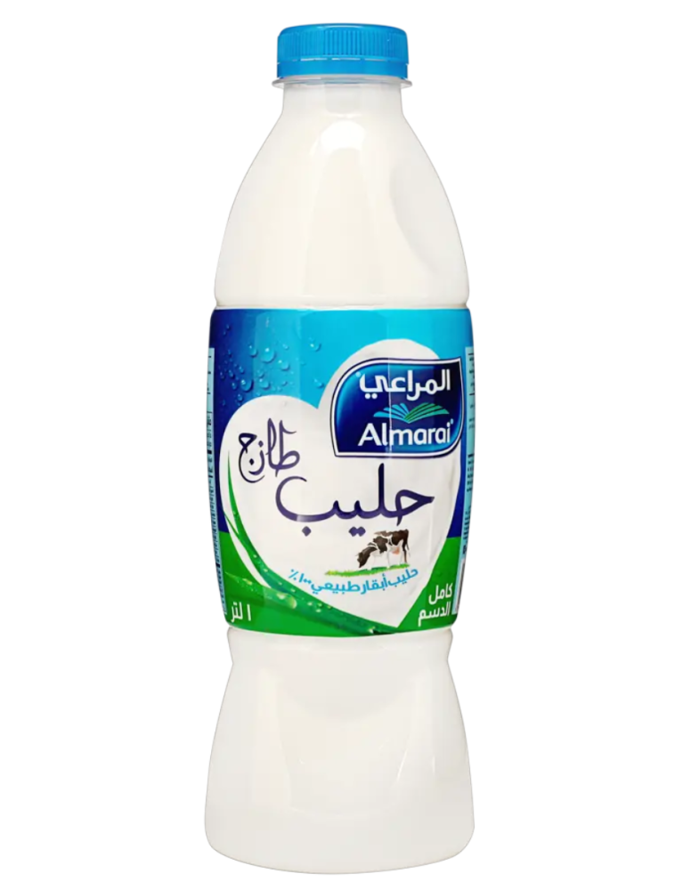 المراعي حليب طازج كامل الدسم 1 لتر