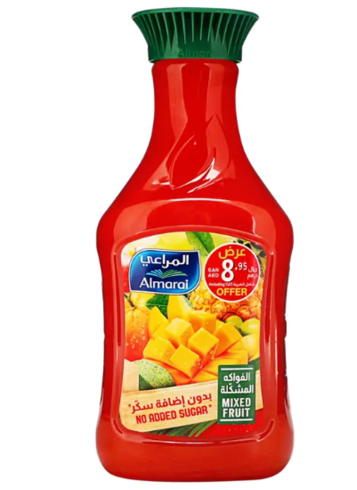 المراعي عصير فواكة مشكلة بدون اضافة سكر 1.4 لتر
