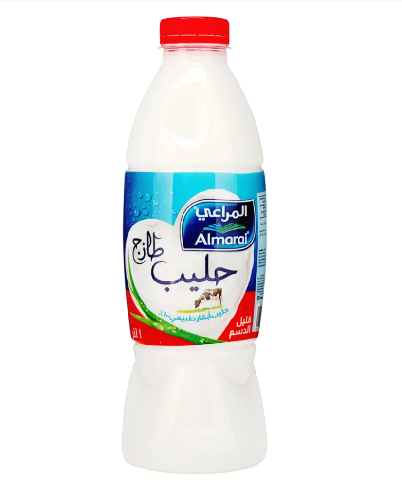 المراعي حليب قليل الدسم 1 لتر