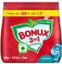 بونكس الاخضر مسحوق غسيل اوتوماتيك الاصلي 1.5 كيلو + 500جم 