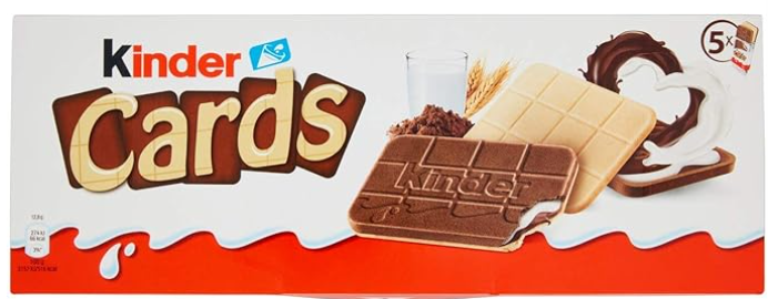 كيندر كارد رقائق مقرمشة بحشوة الكاكاو والحليب 5*25.6جم