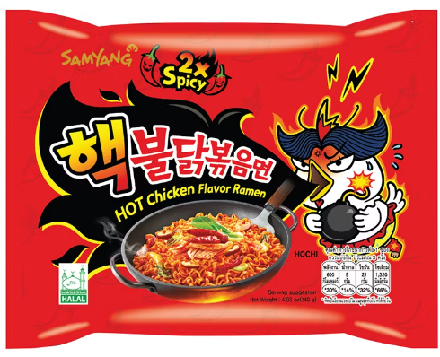 بيلدك مكرونة رامن بنكهة الدجاج الحار 140جم