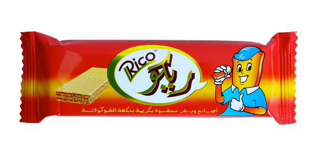ريكو اصابع ويفر محشوة بكريمة نكهة الشوكولاتة 17.2جم