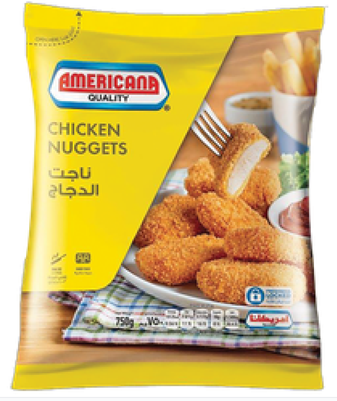 امريكانا  ناجت الدجاج خالي من الدهون المتحولة 1كج