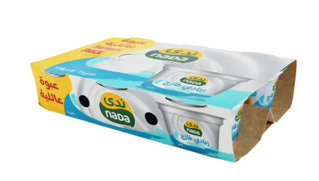 ندى زبادي طازج كامل الدسم 6*170جم