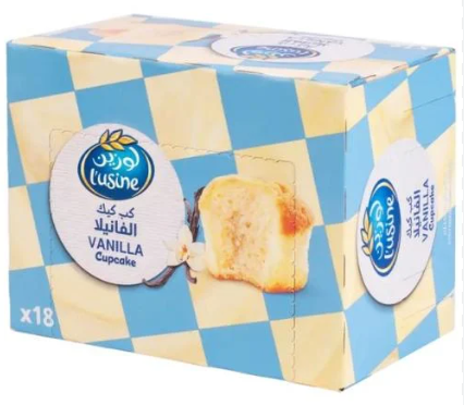 لوزين كب كيك الفانيلا 18*30 جم
