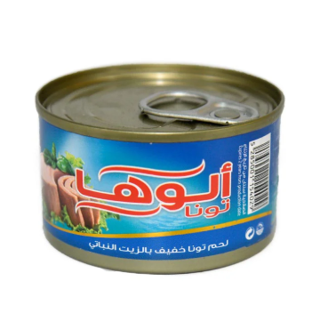 الوها لحم تونا خفيف بالزيت النباتي 100جم 