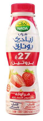 ندى شراب زبادي يوناني فراولة 330مل
