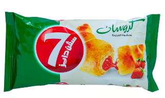 سفن دايز كرواسان بحشوة الفراولة 55جم