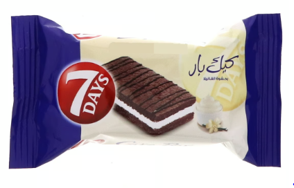 سفن دايز كيك بار بحشوة الفانيلا 25جم