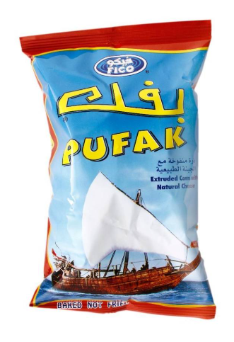 بفك ذرة منفوخة مع الجبنة الطبيعية 