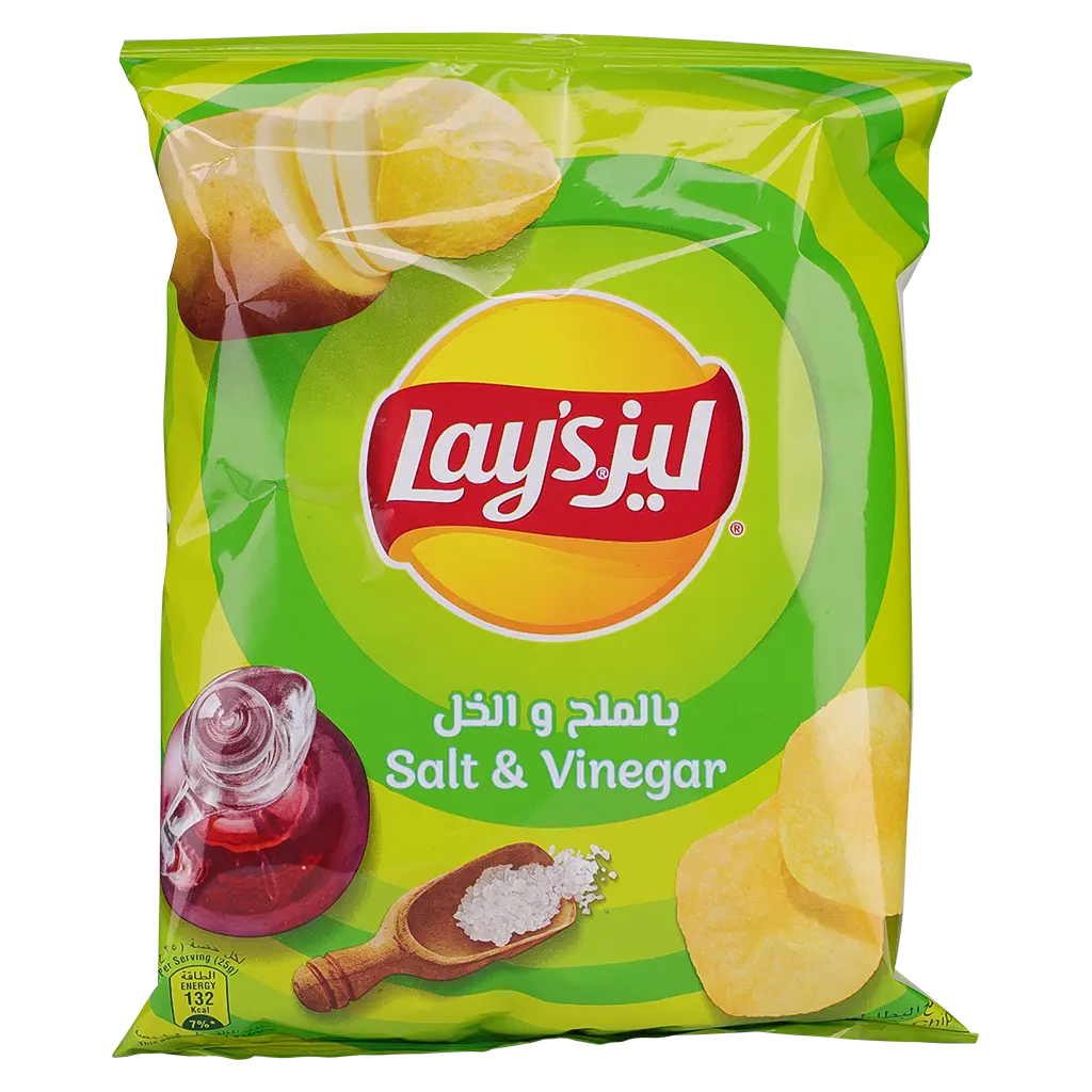 ليز رقائق البطاطس بالملح والخل 11 جم 