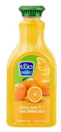 نادك عصير برتقال بدون اضافة سكر 1.3 لتر 