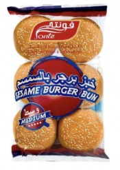 فونتي  خبز البرجر بالسمسم 400جم 