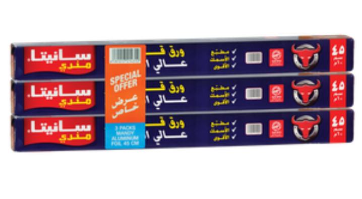 سانيتا ورق قصدير مندي 3  *45 سم 