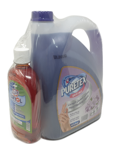 بيورتكس سائل غسيل اليدين لافندر 4 لتر + 500مل 