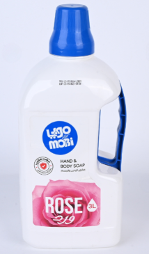 موبي صابون اليدين والجسم برائحةالورد 3 لتر