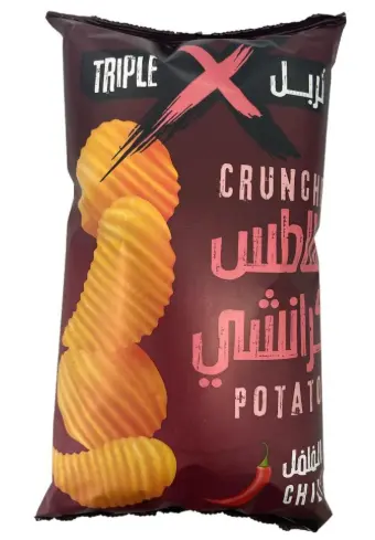 تربل اكس بطاطس كرنشي نكهة الفلفل 150 جم   