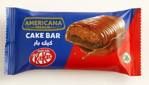 امريكانا كيك بار محشي بالشوكولاتة كيت كات 35جم