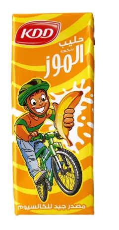كي دي دي عصير بنكهة الحليب والموز 180  