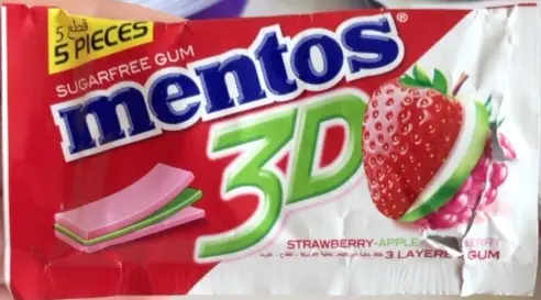 مينتوس 3دي فراولة 8.5  جم     (نسخة)