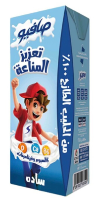 [SA1-line4] صافيو حليب سادة تعزيز المناعة 185 مل