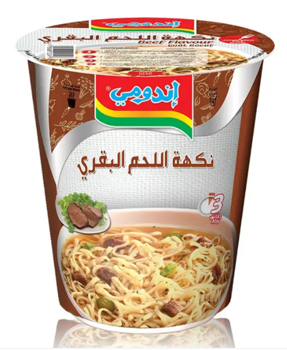 [B1-Line2] اندومي نودلز كاسات بنكهة اللحم البقري 60 جم