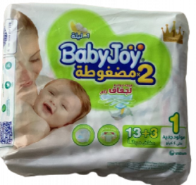 [L3-Line6] بيبي جوي حفائض مضغوطة صغير مقاس 1 مولود جديد 13+3 حفاض مجانا