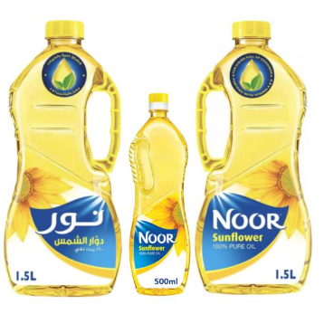 [H3-Line3] نور زيت دوار الشمس 2*1.5+500 مل