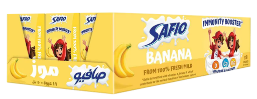 [E2-Line1] صافيو حليب موز تعزيز المناعة 18*140مل