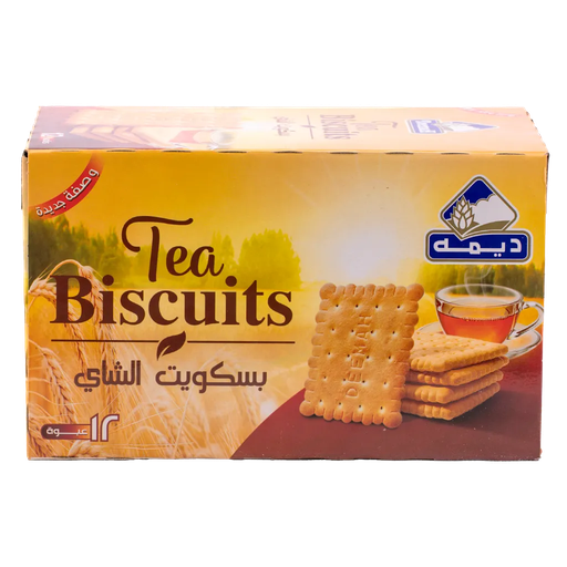 [B6-Line1] ديمه بسكويت الشاي 12 عبوة * 150 جم