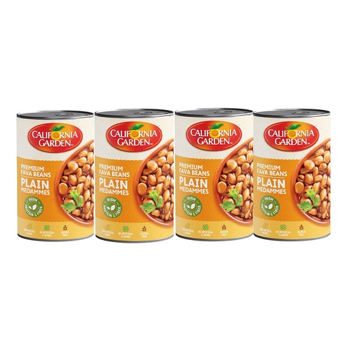 [F4-line1] حدائق كاليفورنيا فول مدمس سادة درجة اولى 3+1 مجانا 1800 جم