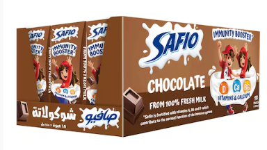 [E4-Line1] صافيو حليب شوكولاتة تعزيز المناعة 18*185مل