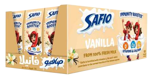 [E5-Line1] صافيو حليب فانيلا تعزيز المناعة 18*185مل