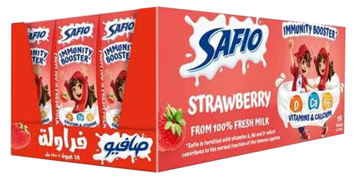 [E3-Line1] صافيو حليب فراولة تعزيز المناعة 18*185مل