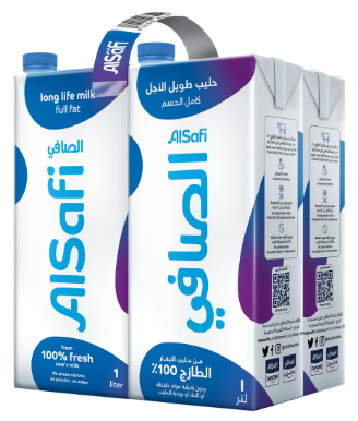 [E6-Line1] الصافي حليب كامل الدسم طويل الأجل 4*1 لتر