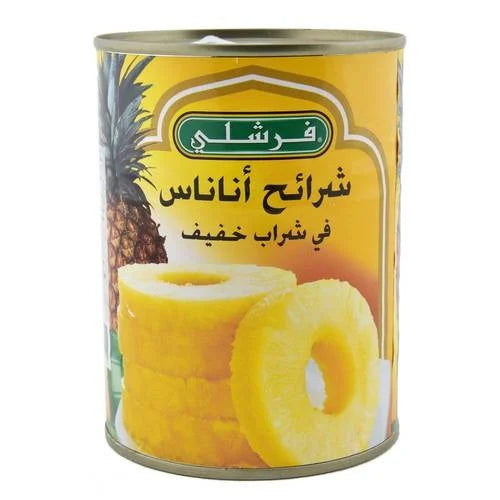 [D4-Line5] فرشلي شرائح اناناس في شراب خفيف 565 جم