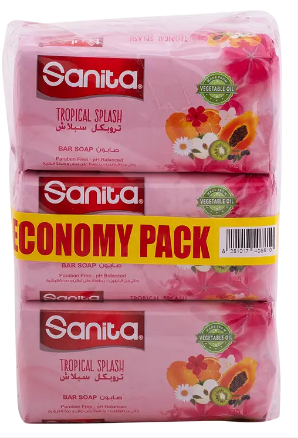 [L2-Line2] سانيتا صابون تروبكل سبلاش  شدة 6 * 125 جم
