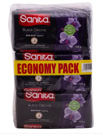 [L2-Line2] سانيتا صابون بلاك اوركيدا شدة 6 * 125 جم