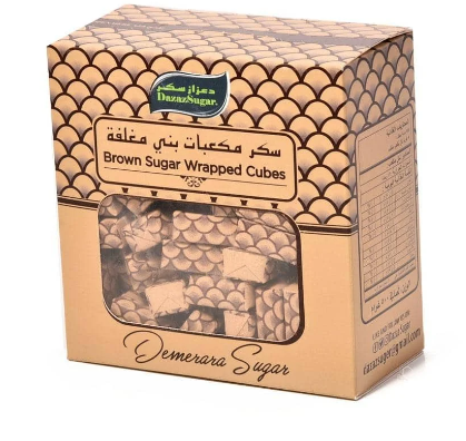 [G4-Line4] دعزاز سكر مكعبات بني مغلفة 500جم