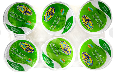 الريان زبادي طازج كامل الدسم 6*150جم