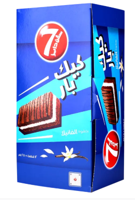 سفن دايز كيك بار بحشوة الفانيلا 12*25جم