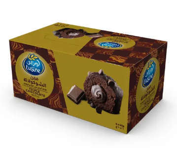 لوزين مفن الشوكولاتة ثلاثة انواع من الشوكولاتة 6*60جم