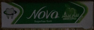 علك نوفا تفاح اخضر خال من السكر 5 شرائح 