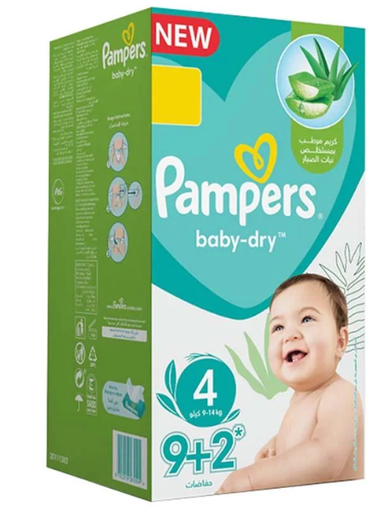 بامبرز رقم 4 /9+2حبة